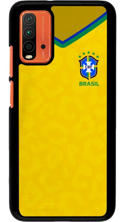 Coque Xiaomi Redmi 9T - Maillot de football Brésil 2022 personnalisable