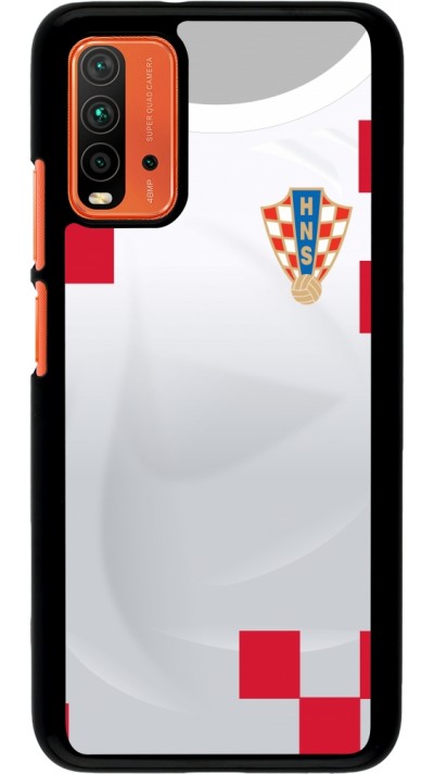 Coque Xiaomi Redmi 9T - Maillot de football Croatie 2022 personnalisable