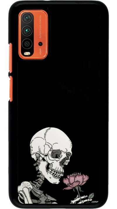 Coque Xiaomi Redmi 9T - Halloween 2023 rose and skeleton