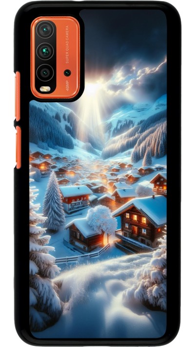 Xiaomi Redmi 9T Case Hülle - Berg Schnee Licht