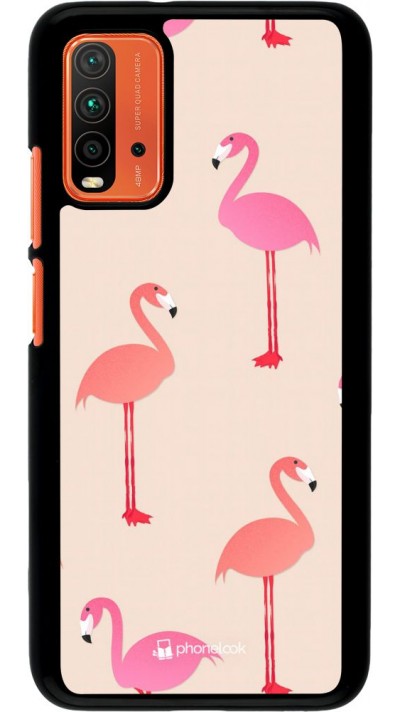 Coque Xiaomi Redmi 9T - Pink Flamingos Pattern
