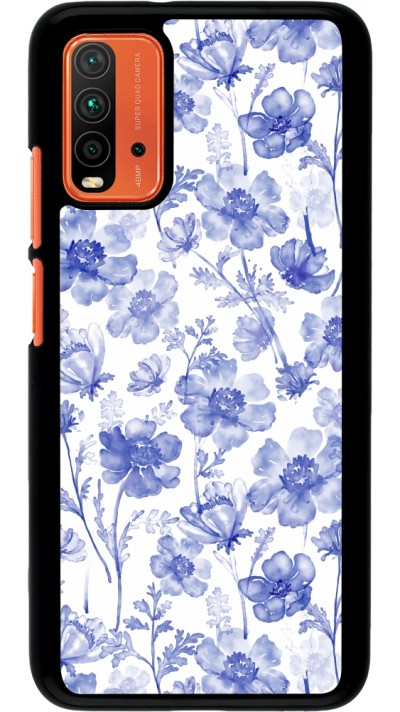 Coque Xiaomi Redmi 9T - Spring 23 watercolor blue flowers