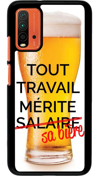 Coque Xiaomi Redmi 9T - Tout travail mérite sa bière