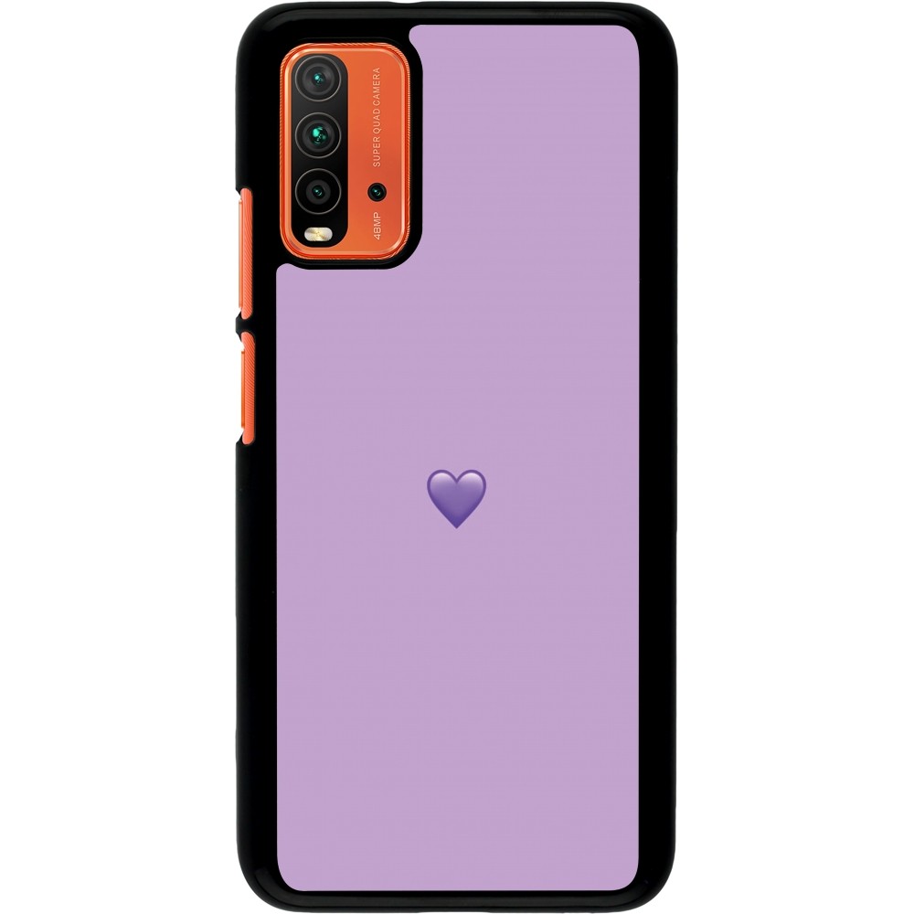 Coque Xiaomi Redmi 9T - Valentine 2023 purpule single heart