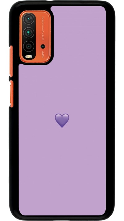 Coque Xiaomi Redmi 9T - Valentine 2023 purpule single heart