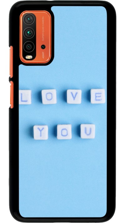 Coque Xiaomi Redmi 9T - Valentine 2023 blue love you