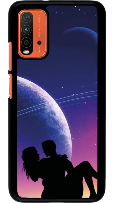 Coque Xiaomi Redmi 9T - Valentine 2023 couple love to the moon