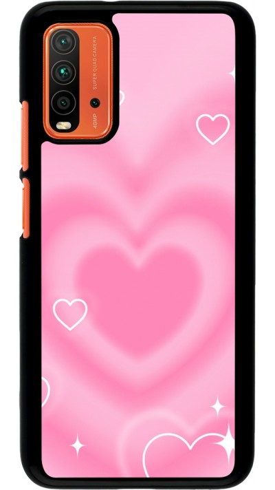 Coque Xiaomi Redmi 9T - Valentine 2023 degraded pink hearts