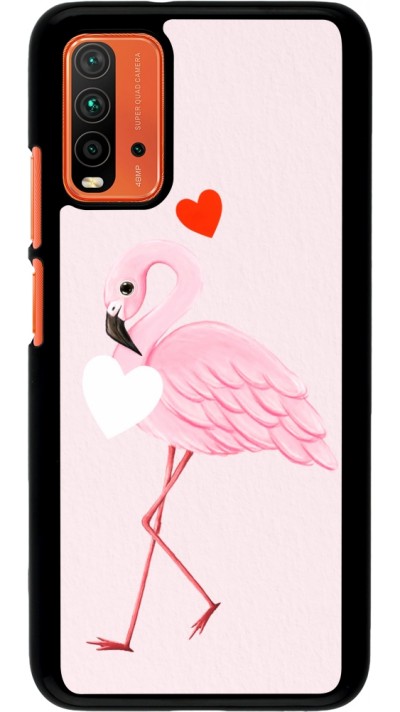 Coque Xiaomi Redmi 9T - Valentine 2023 flamingo hearts