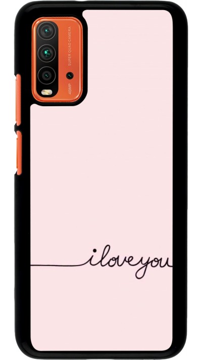 Coque Xiaomi Redmi 9T - Valentine 2023 i love you writing