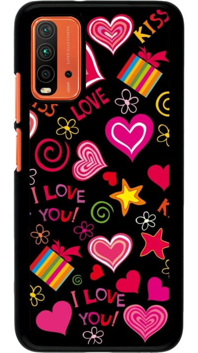 Coque Xiaomi Redmi 9T - Valentine 2023 love symbols