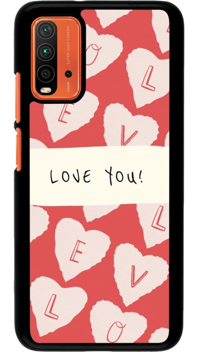 Coque Xiaomi Redmi 9T - Valentine 2023 love you note