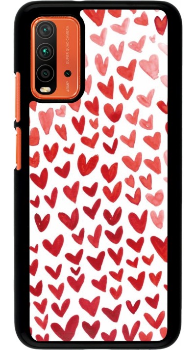 Coque Xiaomi Redmi 9T - Valentine 2023 multiple red hearts