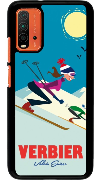 Coque Xiaomi Redmi 9T - Verbier Ski Downhill