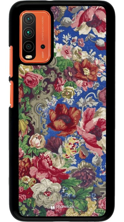 Hülle Xiaomi Redmi 9T - Vintage Art Flowers