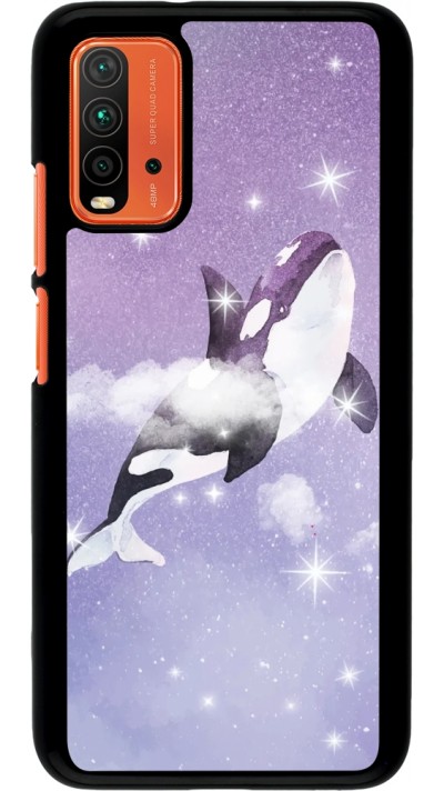 Coque Xiaomi Redmi 9T - Whale in sparking stars