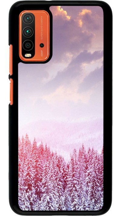 Coque Xiaomi Redmi 9T - Winter 22 Pink Forest
