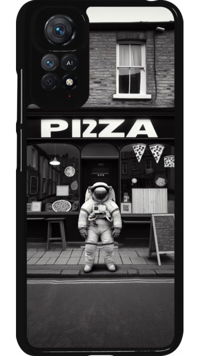 Coque Xiaomi Redmi Note 11 / 11S - Astronaute devant une Pizzeria