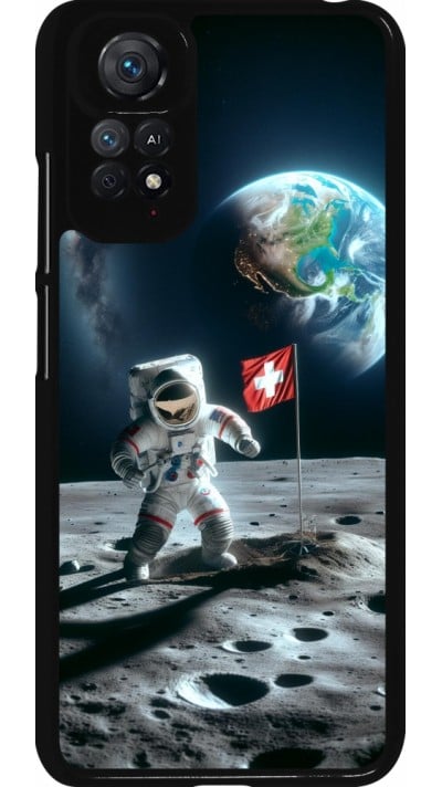 Xiaomi Redmi Note 11 / 11S Case Hülle - Astro Schweiz auf dem Mond