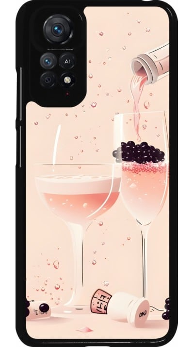 Xiaomi Redmi Note 11 / 11S Case Hülle - Champagne Pouring Pink