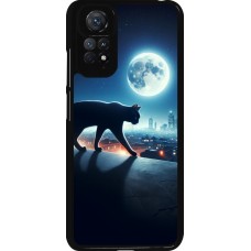 Xiaomi Redmi Note 11 / 11S Case Hülle - Schwarze Katze unter dem Vollmond