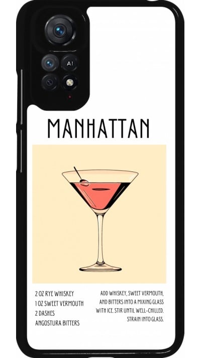 Xiaomi Redmi Note 11 / 11S Case Hülle - Cocktail Rezept Manhattan