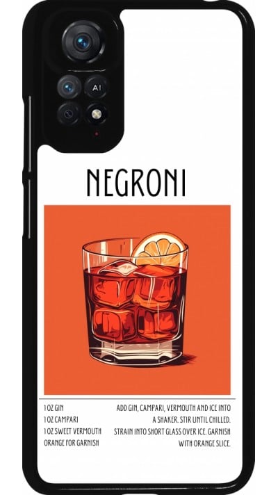 Xiaomi Redmi Note 11 / 11S Case Hülle - Cocktail Rezept Negroni