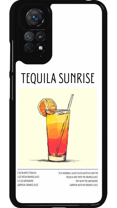 Xiaomi Redmi Note 11 / 11S Case Hülle - Cocktail Rezept Tequila Sunrise