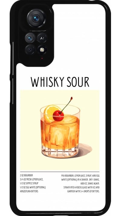 Xiaomi Redmi Note 11 / 11S Case Hülle - Cocktail Rezept Whisky Sour