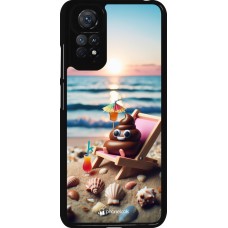 Coque Xiaomi Redmi Note 11 / 11S - Emoji caca sur chaise longue