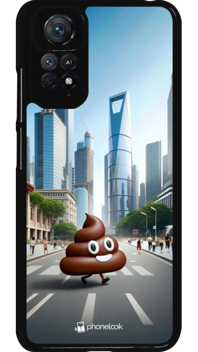 Xiaomi Redmi Note 11 / 11S Case Hülle - Kackhaufen Emoji Spaziergang