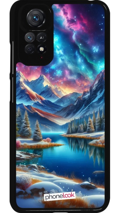 Xiaomi Redmi Note 11 / 11S Case Hülle - Fantasiebergsee Himmel Sterne