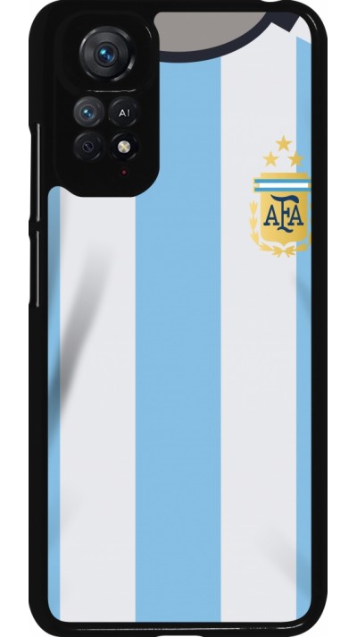 Xiaomi Redmi Note 11 / 11S Case Hülle - Argentinien 2022 personalisierbares Fussballtrikot