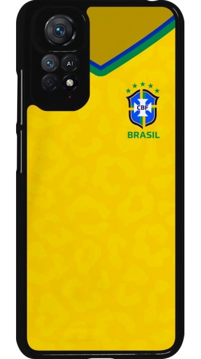 Xiaomi Redmi Note 11 / 11S Case Hülle - Brasilien 2022 personalisierbares Fußballtrikot