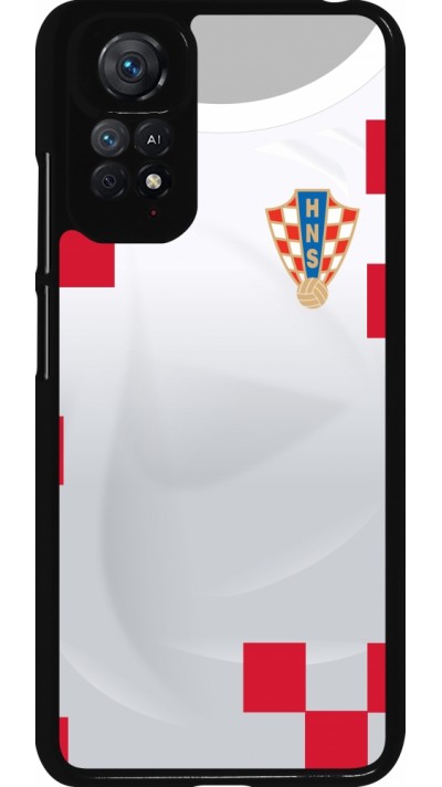 Xiaomi Redmi Note 11 / 11S Case Hülle - Kroatien 2022 personalisierbares Fussballtrikot