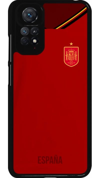 Xiaomi Redmi Note 11 / 11S Case Hülle - Spanien 2022 personalisierbares Fußballtrikot
