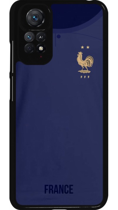 Xiaomi Redmi Note 11 / 11S Case Hülle - Frankreich 2022 personalisierbares Fussballtrikot