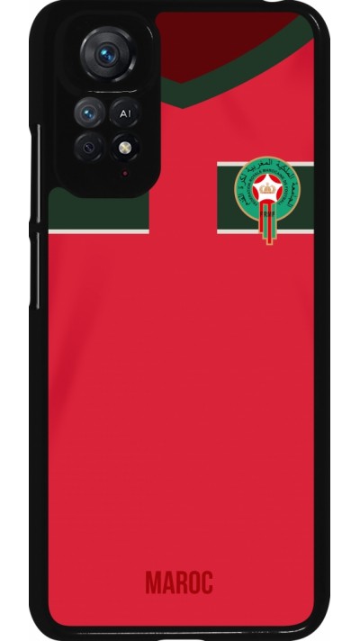 Xiaomi Redmi Note 11 / 11S Case Hülle - Marokko 2022 personalisierbares Fussballtrikot