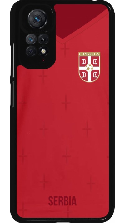 Xiaomi Redmi Note 11 / 11S Case Hülle - Serbien 2022 personalisierbares Fussballtrikot