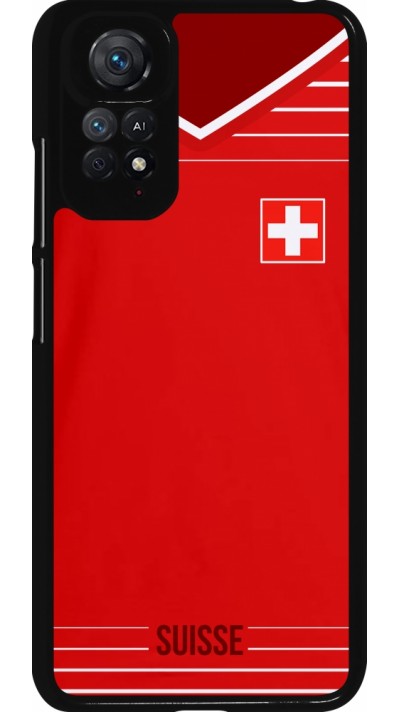 Xiaomi Redmi Note 11 / 11S Case Hülle - Football shirt Switzerland 2022
