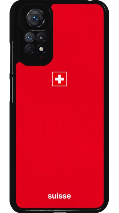 Xiaomi Redmi Note 11 / 11S Case Hülle - Schweiz 2026 personalisierbares Fussballtrikot