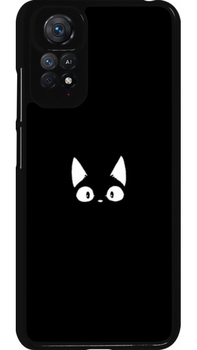 Coque Xiaomi Redmi Note 11 / 11S - Funny cat on black