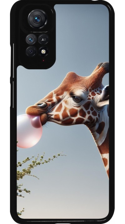Xiaomi Redmi Note 11 / 11S Case Hülle - Giraffe mit Blase