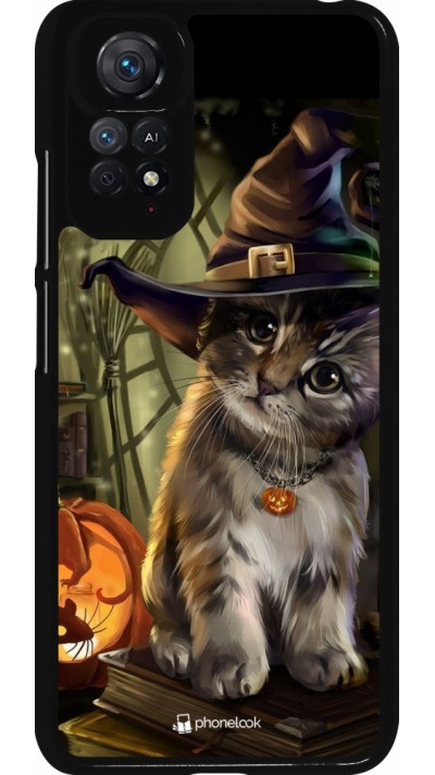 Xiaomi Redmi Note 11 / 11S Case Hülle - Halloween 21 Witch cat