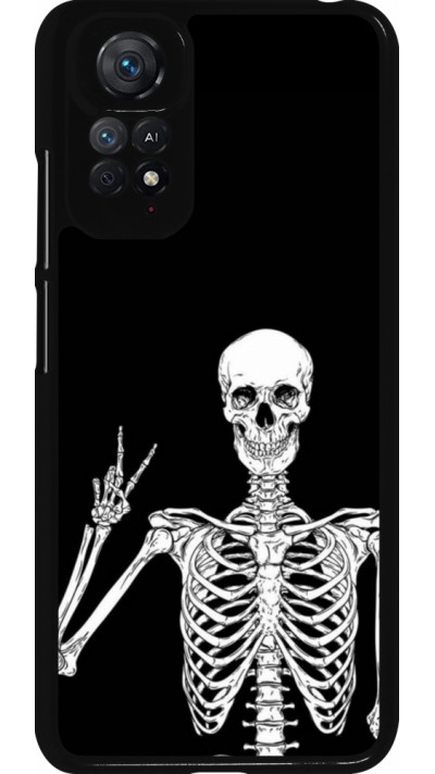 Xiaomi Redmi Note 11 / 11S Case Hülle - Halloween 2023 peace skeleton