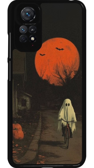 Xiaomi Redmi Note 11 / 11S Case Hülle - Halloween 2025 Ghost on a bicycle