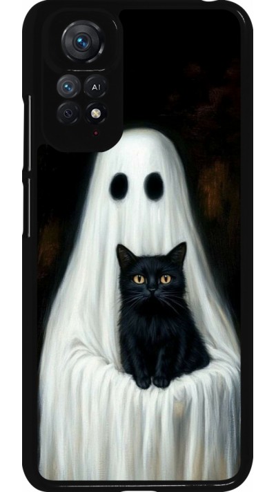 Xiaomi Redmi Note 11 / 11S Case Hülle - Halloween 2025 Ghost with black cat