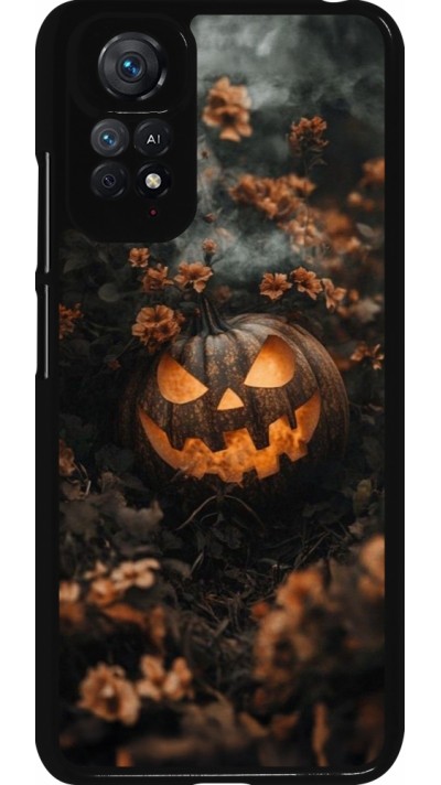Xiaomi Redmi Note 11 / 11S Case Hülle - Halloween 2025 Pumpkin with flowers