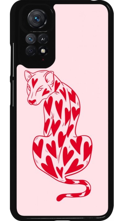Xiaomi Redmi Note 11 / 11S Case Hülle - Leopard with hearts 2026