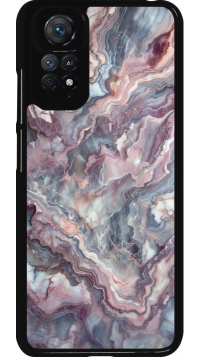 Xiaomi Redmi Note 11 / 11S Case Hülle - Violetter silberner Marmor